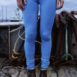 Grundens Maris Fishing Leggings X - Salmon Sisters Print -Fishing Gear Sale grundens maris leggings x salmon sisters print sky blue 39132.1651206515