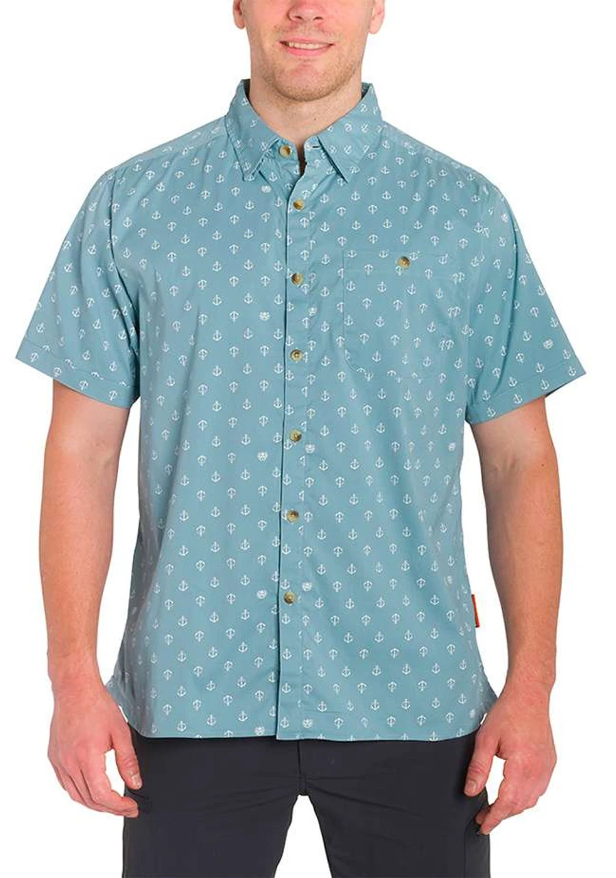 Grundens Platform Short Sleeve Shirt - Surf Anchor Print - 2X-Large 3 Grundens Platform Short Sleeve Shirt - Surf Anchor Print - 2X-Large - Image 3