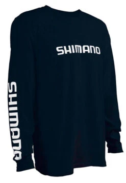 Shimano Logo Cotton Long Sleeve T-Shirts -Fishing Gear Sale shimano logo cotton long sleeve t shirts 18403.1651243776