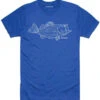 Simms Bass Line T-Shirt - Royal Heather - Large