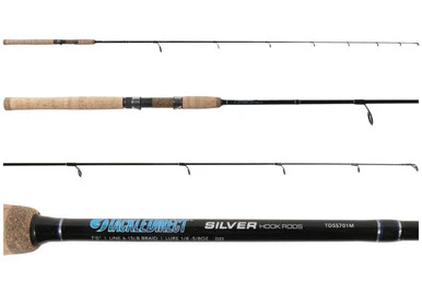 TackleDirect TDSS701M Silver Hook Inshore Spinning Rod 1 TackleDirect TDSS701M Silver Hook Inshore Spinning Rod