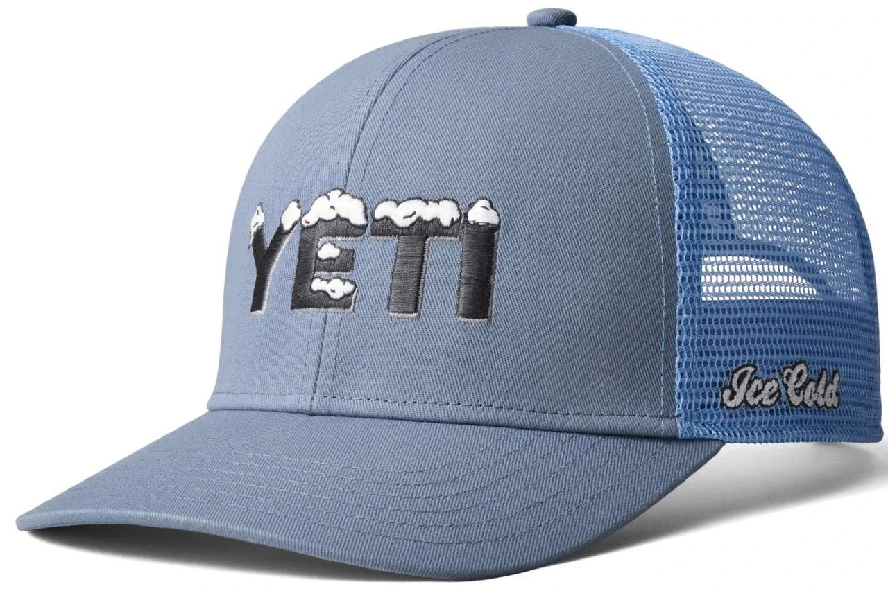 Yeti Cool Ice Trucker Hat - Stone Blue 1 Yeti Cool Ice Trucker Hat - Stone Blue